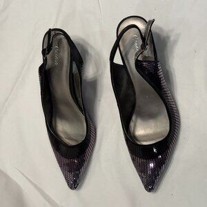 Cesare Mid Heel Slingbacks